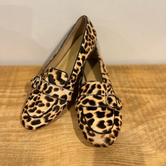 Talbots women’s cheetah animal print flats loafers size 9.5 - Picture 1 of 7